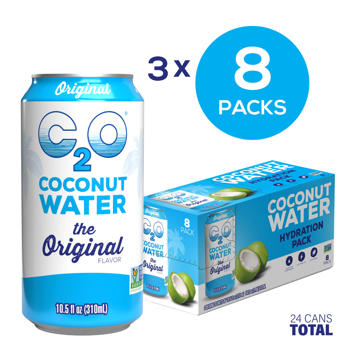 Coconut Water The Original - 10.5 fl oz. (3 packs of 8)