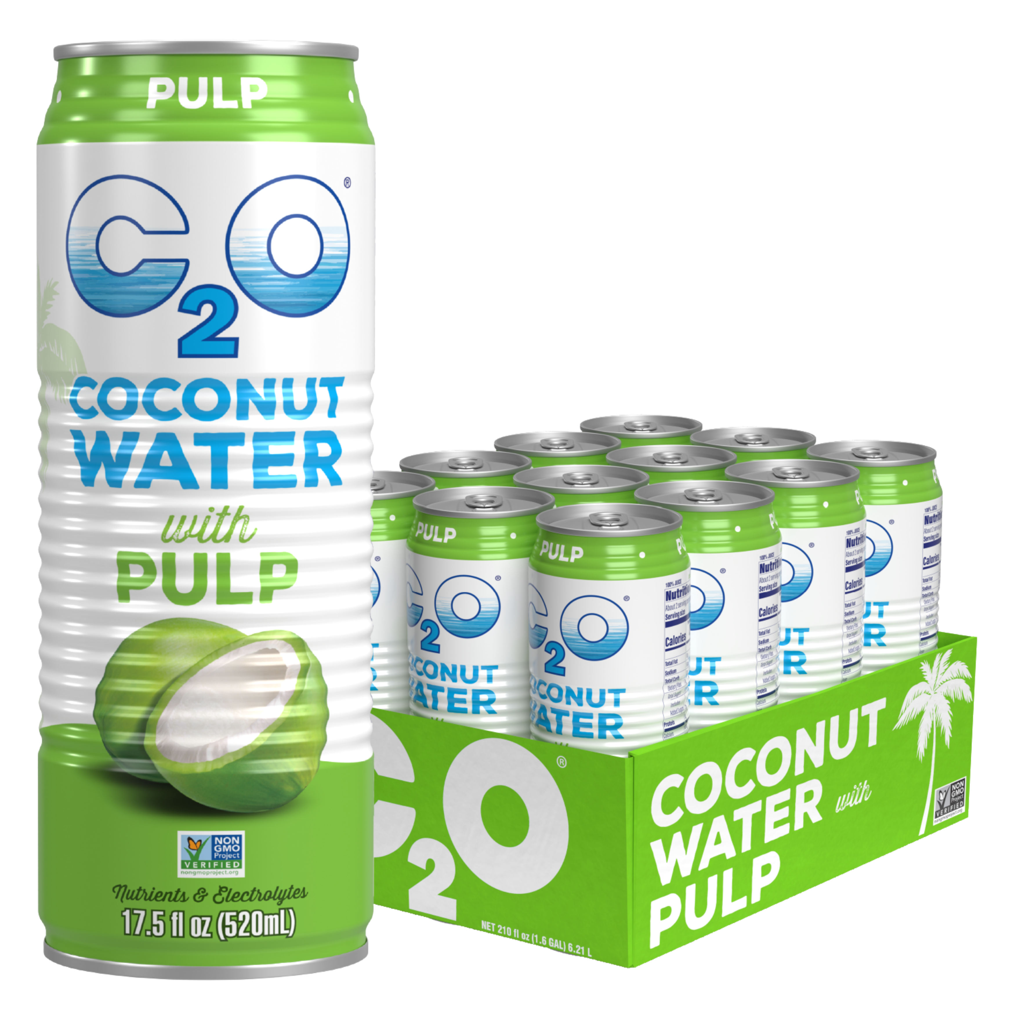 Coconut Water with Pulp - 17.5 fl oz. (12-Pack)