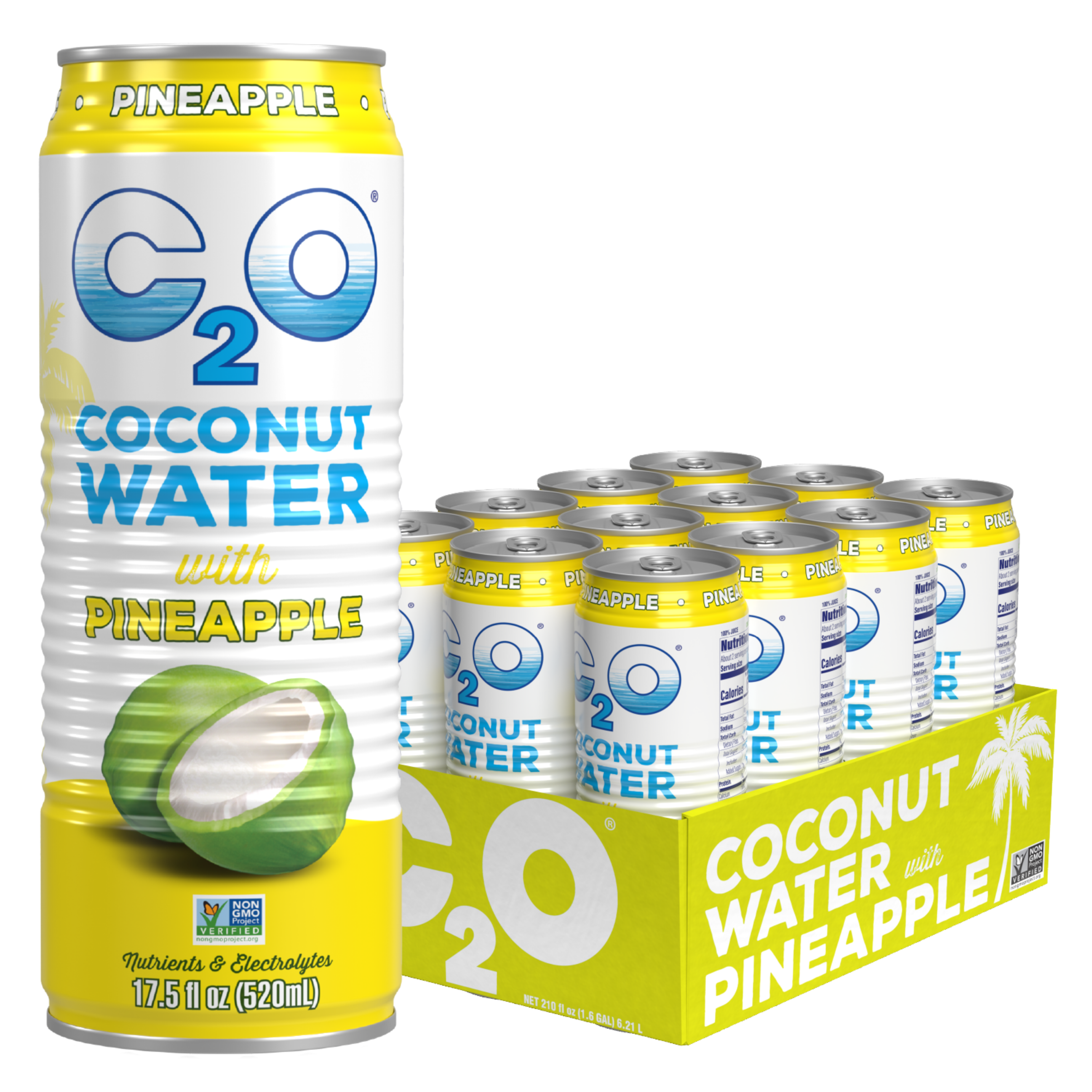 Coconut Water with Pineapple - 17.5 fl oz (12-pack)