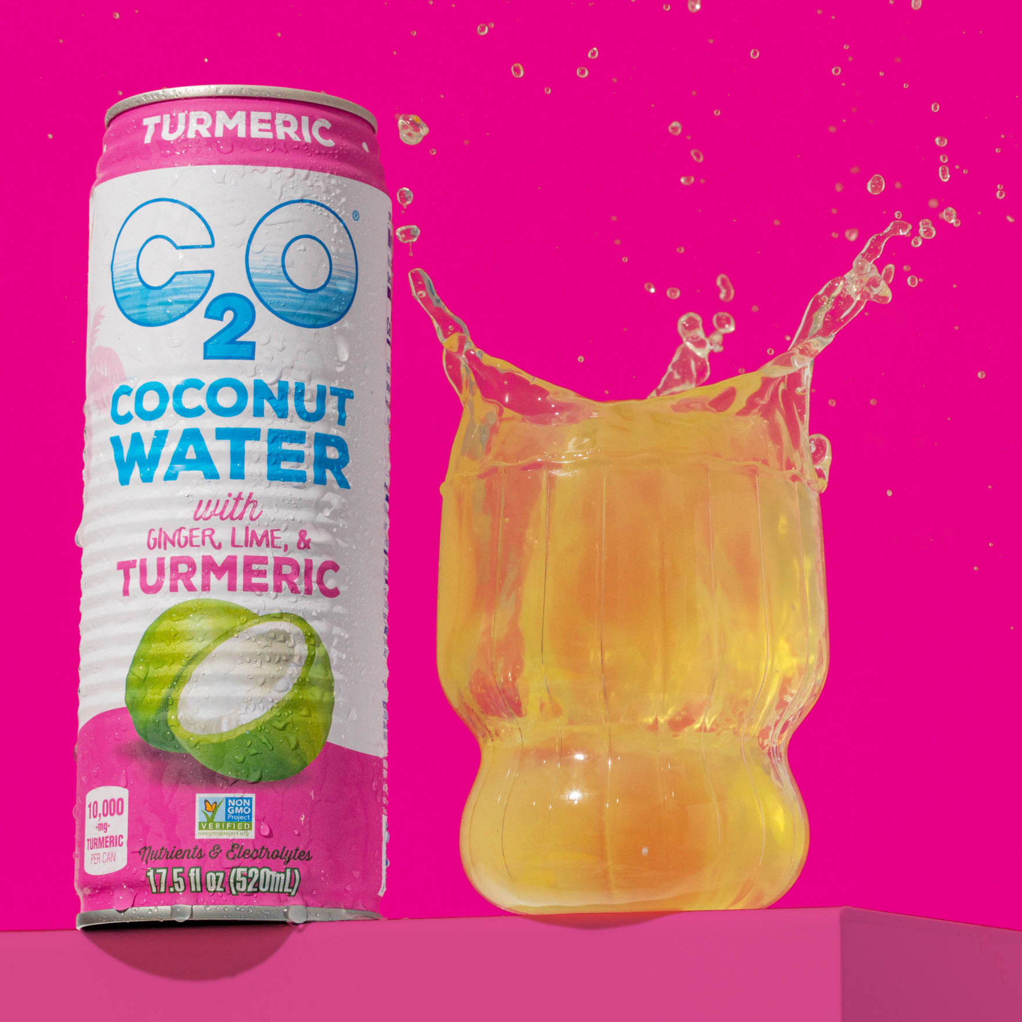 Coconut Water with Ginger, Lime, and Turmeric - 17.5 fl oz. (12-Pack)