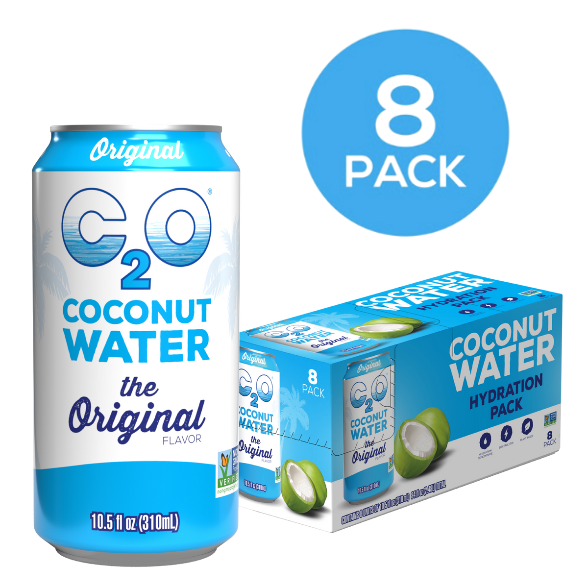 Coconut Water The Original - 10.5 fl oz. (3 packs of 8) – C2O