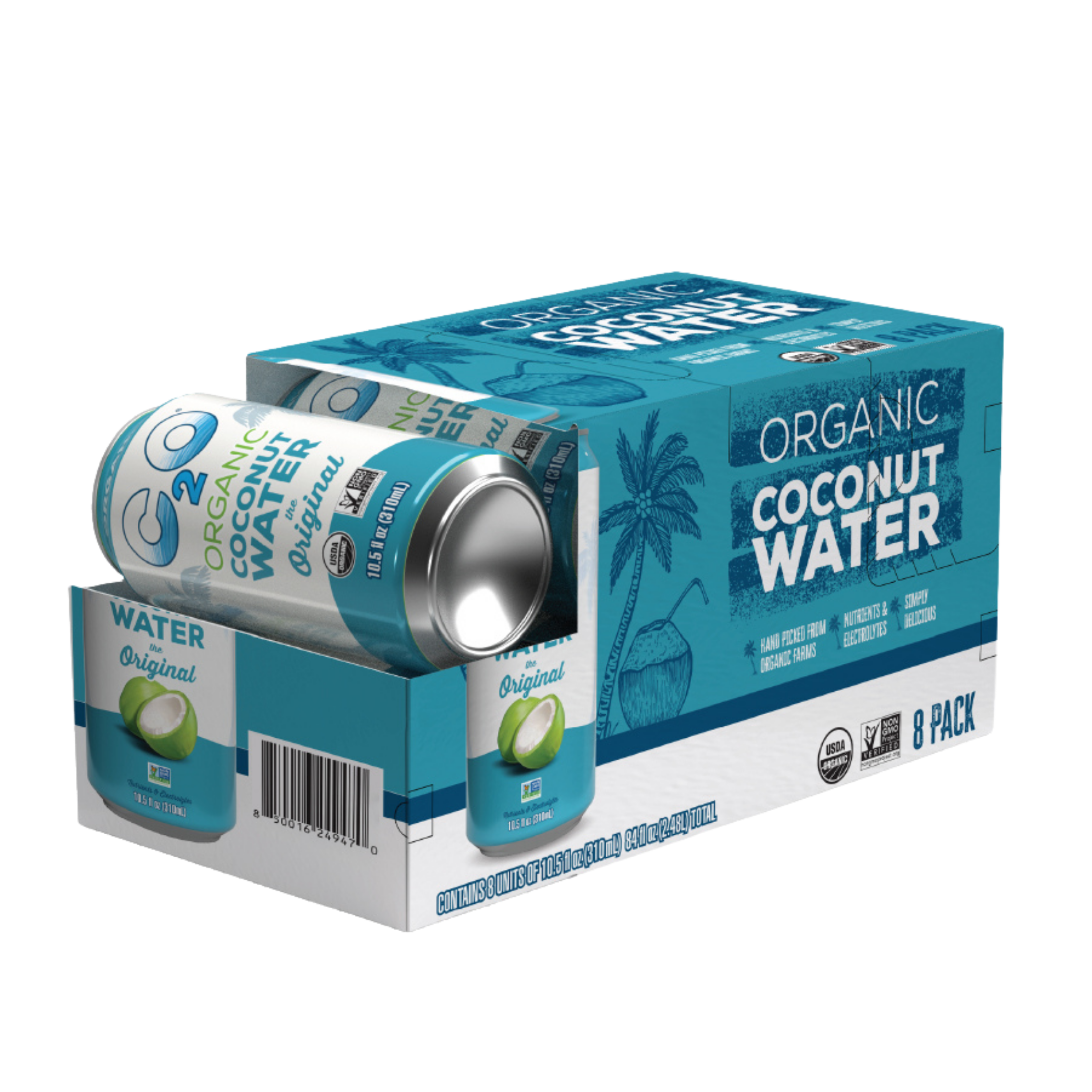 Coconut Water Organic - 10.5 fl. oz. (3 Packs of 8)