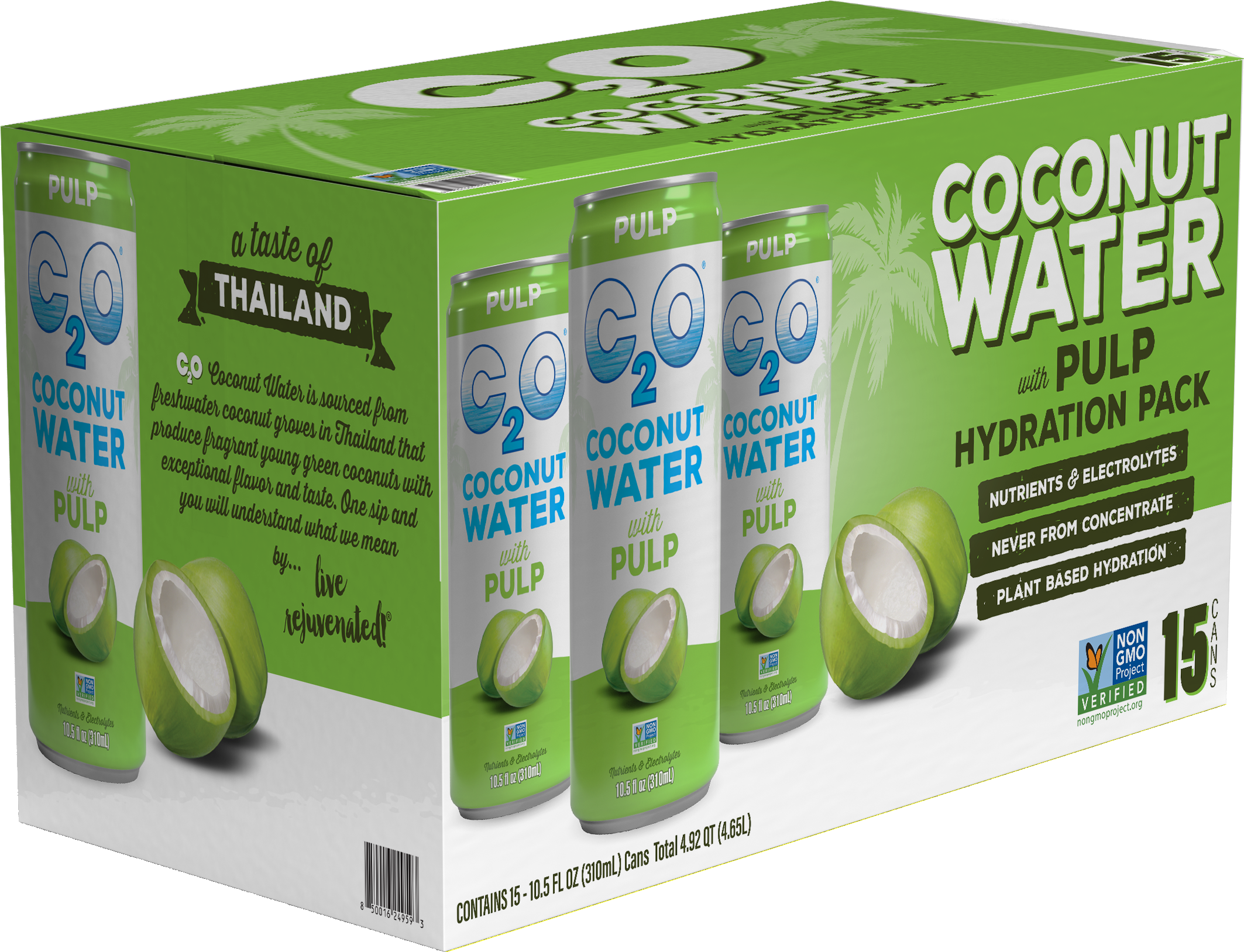 Coconut Water with Slim Pulp - 10.5 fl oz (Pack of 15)