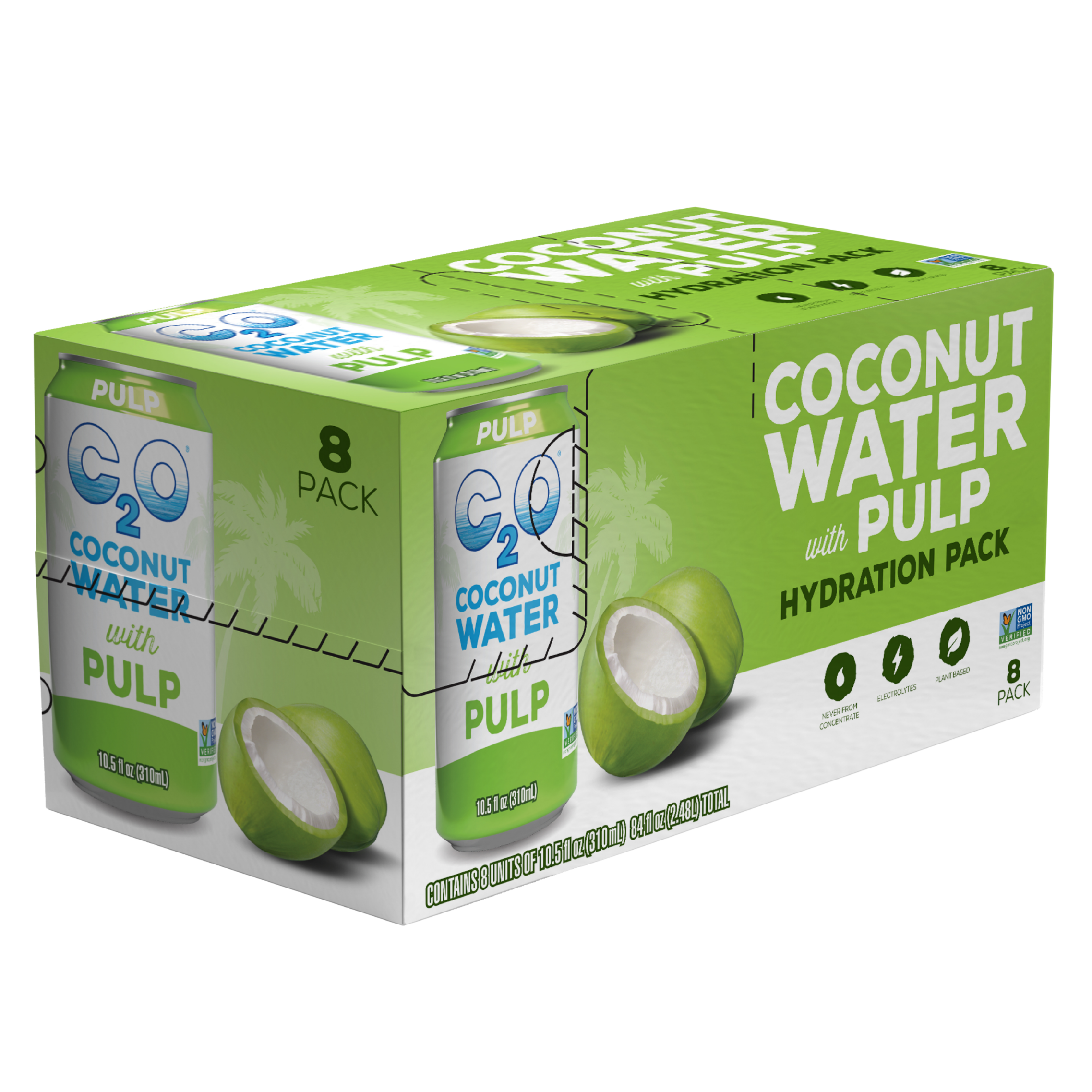 Coconut Water with Pulp - 10.5 fl. oz. (3 Packs of 8)