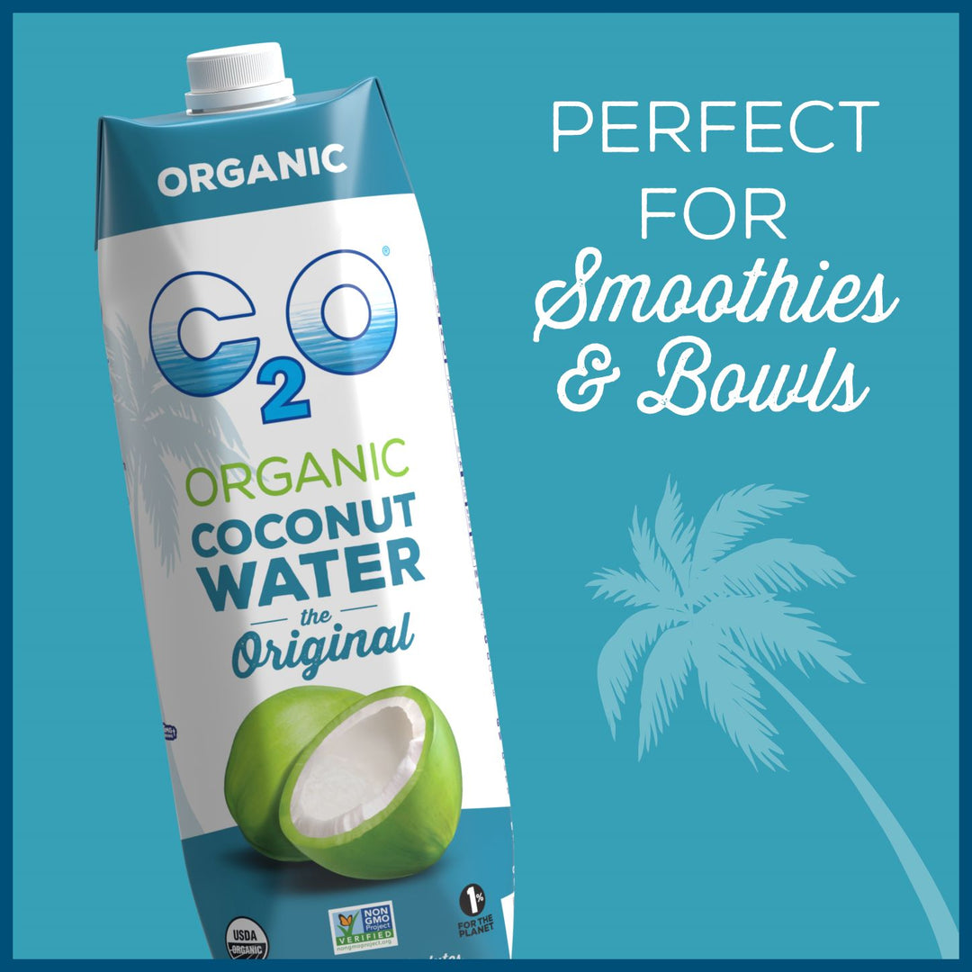 C2O Organic Coconut Water 33.8 oz (Pack of 6) – C2O Coconut Water